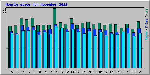 Hourly usage for November 2022